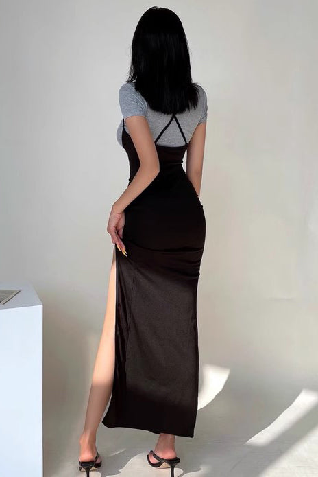 Backless Cross Strap Dress