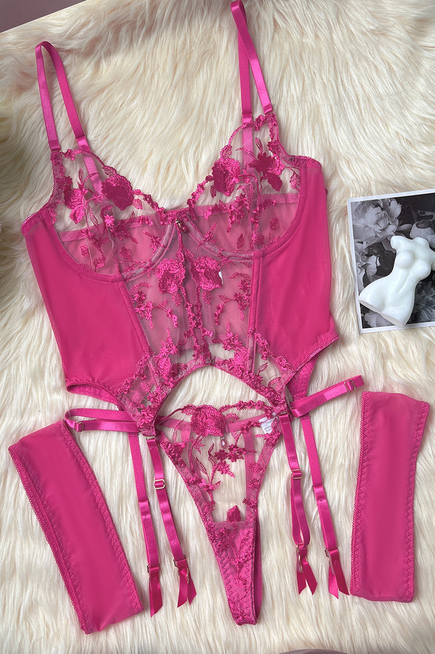 Lace Bralette Brassiere Bra Thong T-back Panty Underwear Lingerie Set