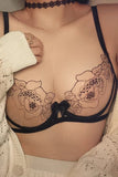 Lace Hollow Embroidery Underwear Lingerie Set