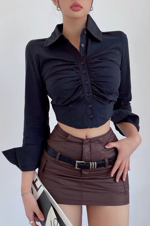 Tight High Waist Wrapped Hip Skirt