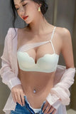 Single Shoulder Gauze Underwear Lingerie Set