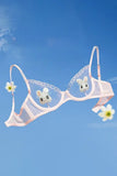 Lace Hollow Embroidery Underwear Lingerie Set