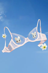 Lace Hollow Embroidery Underwear Lingerie Set