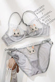 Lace Hollow Embroidery Underwear Lingerie Set