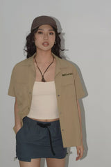 Buttoned Front Pocket Detail Shirt