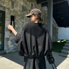 Spliced Oversized Batwing T-Shirt