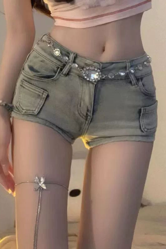 Retro Denim Shorts