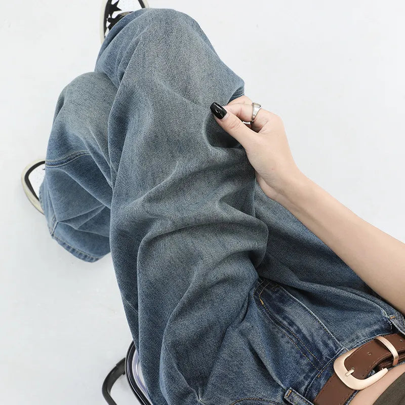 High Waist Wide Leg Jeans,