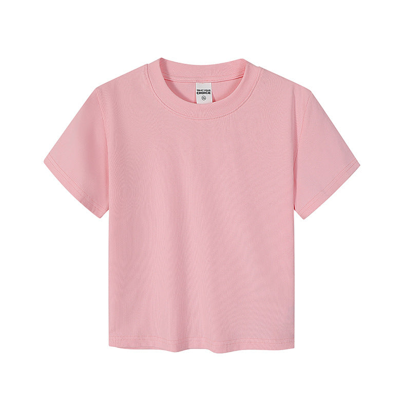 Slim-Fit Cotton-Blend Short Sleeve Crop Top