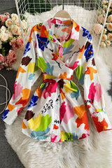 Lapel Shirt Buttons Mini Dress
