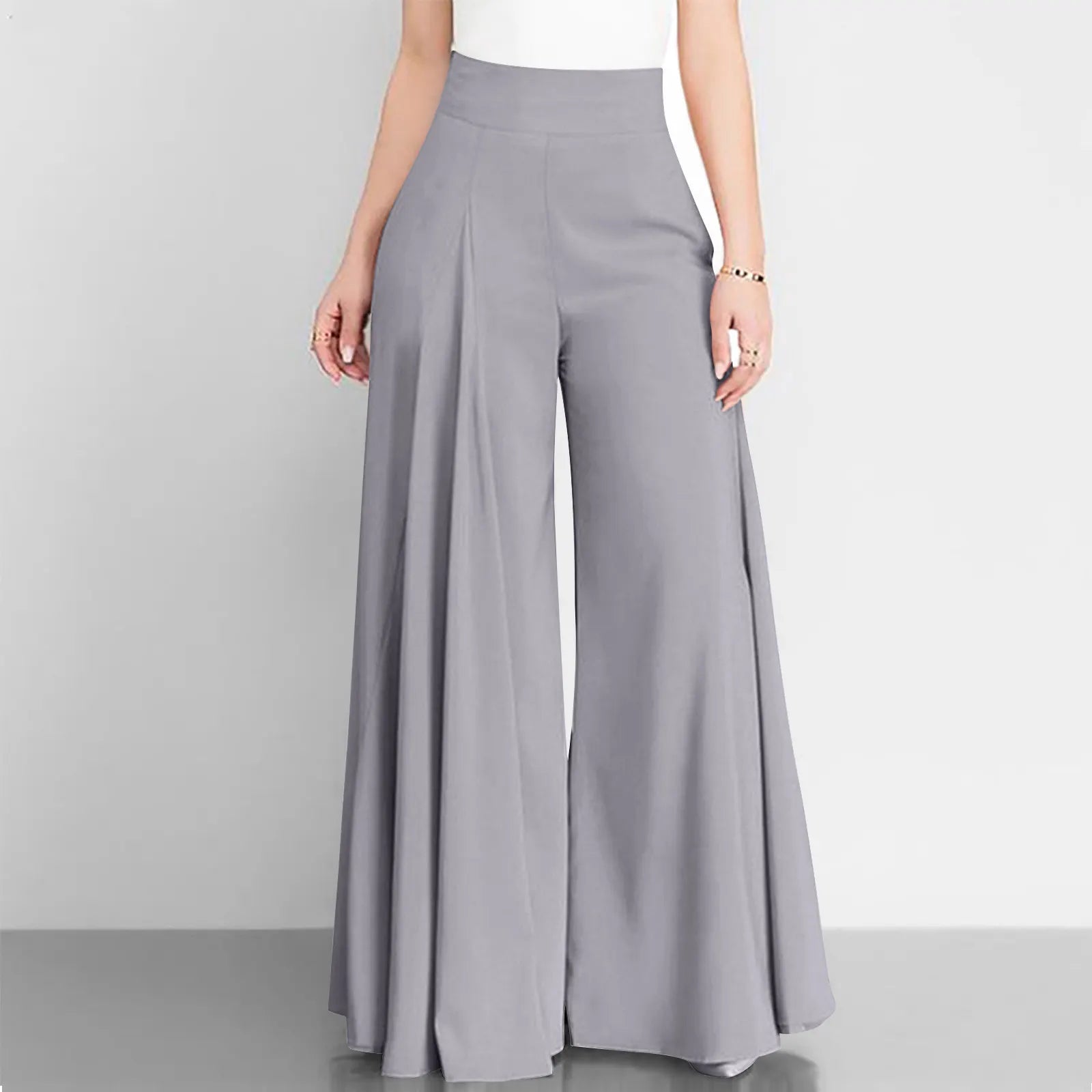 High Waisted Flowy Wide Leg Pants