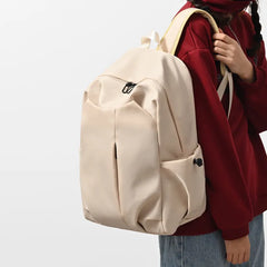 Back To School Backpack, School Backpack Student Teen Unisex Solid Oxford Casual Laptop Backpack