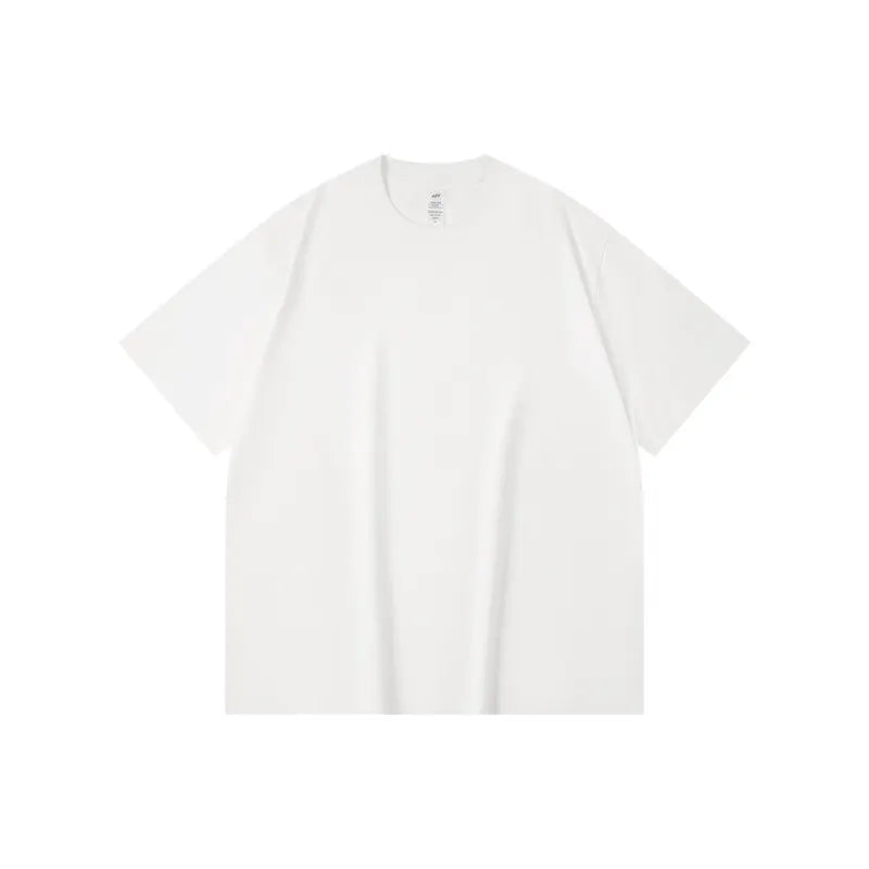 Basic Solid Crew Neck Loose Short Sleeve T-Shirt