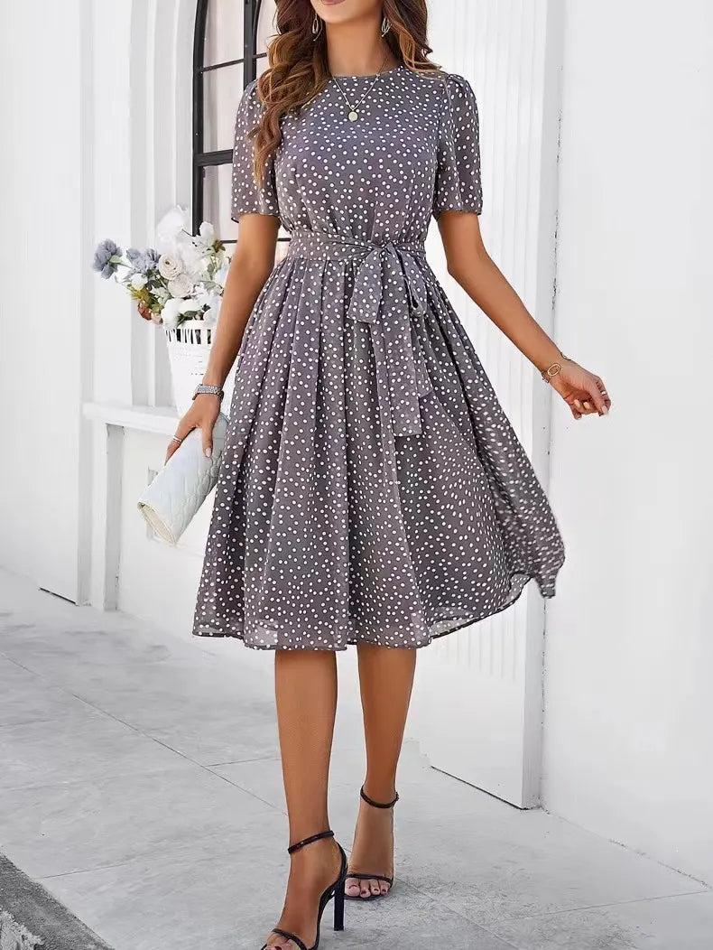 Line Midi Casual Daily Outfit Dress