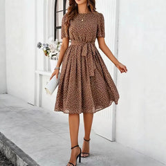 Line Midi Casual Daily Outfit Dress