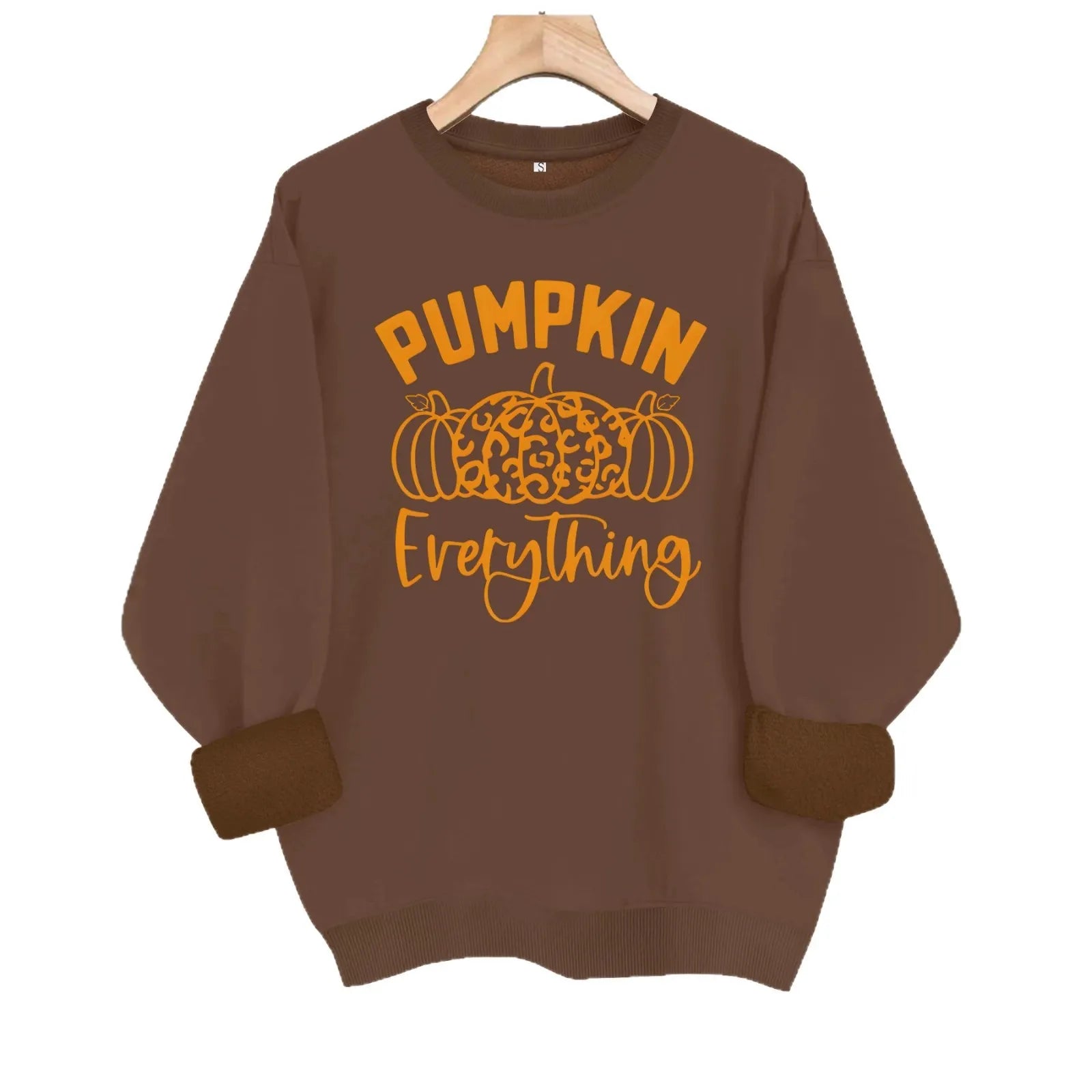 Halloween Pumpkin Letter Graphic Sweatshirt