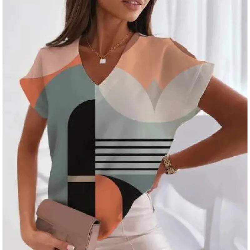 3D Print Casual Short Sleeve T-Shirt