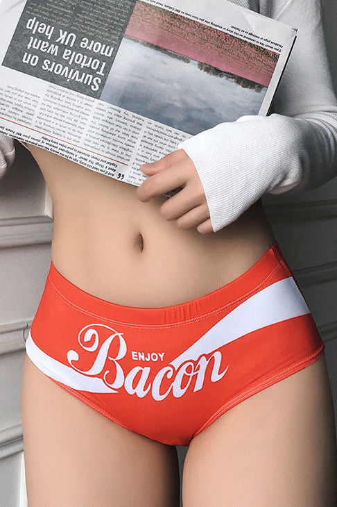 Letter Pattern Stretch Underpant Brief Panty