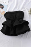 Off Shoulder Ruffle Top Comfy Shirt Elegant High Waist Wrap Blouse Ladies Tops