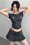 Casual Short Sleeve Top Tee