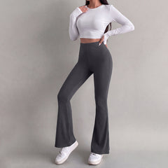 High-Waisted Flare Leg Pants