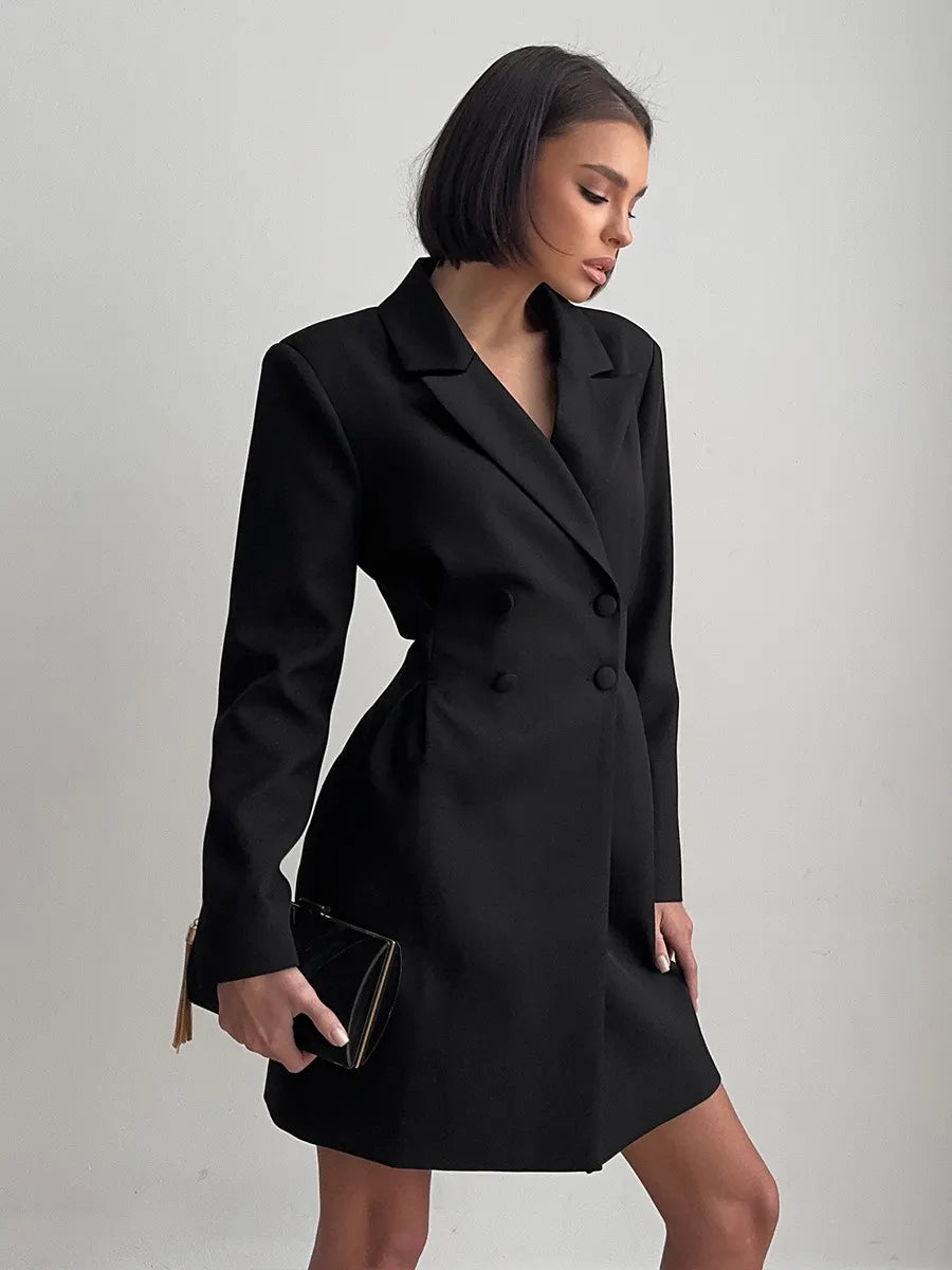 Double Breasted Blazer Mini Dress