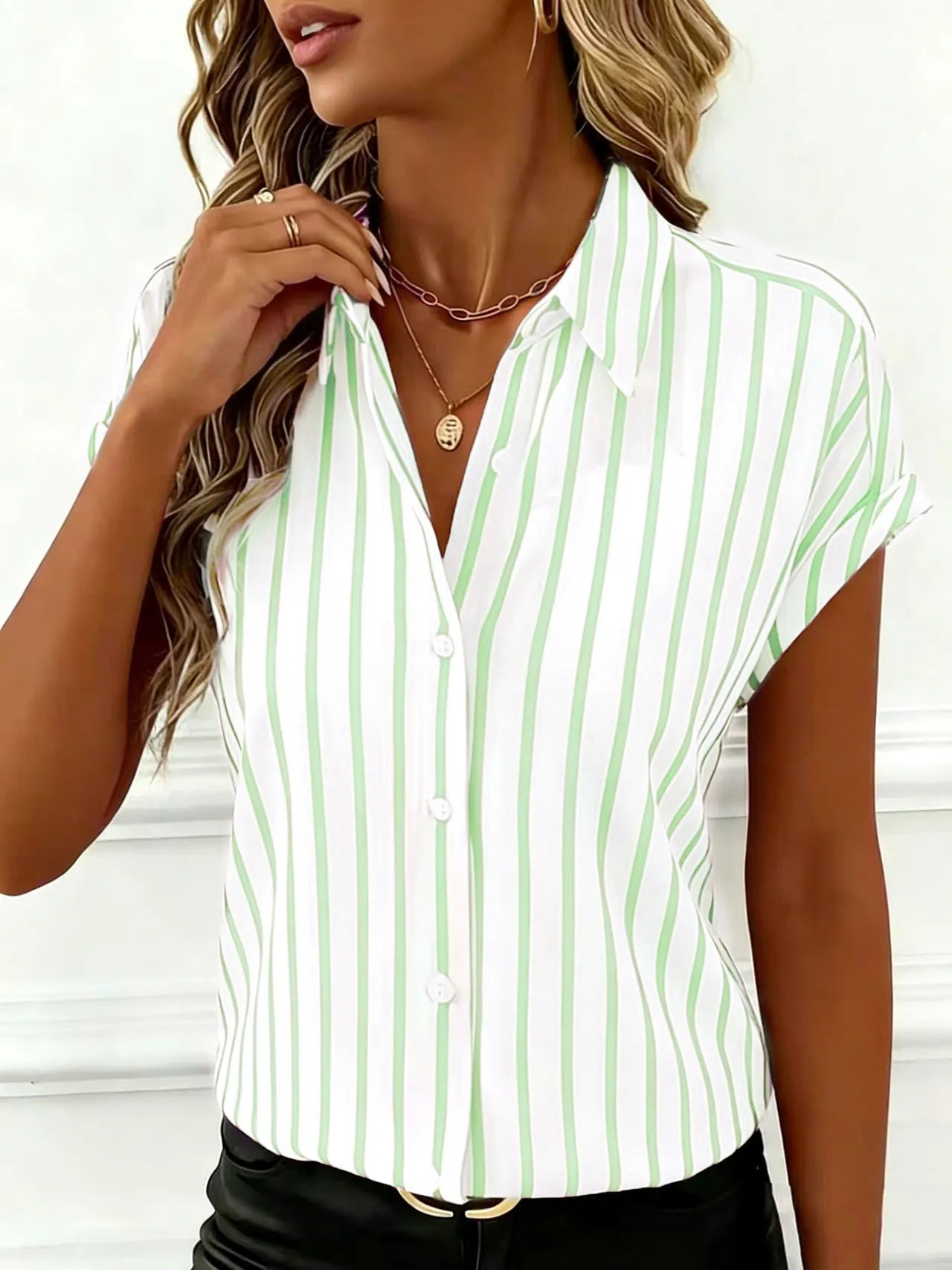 Striped Button Down Shirt