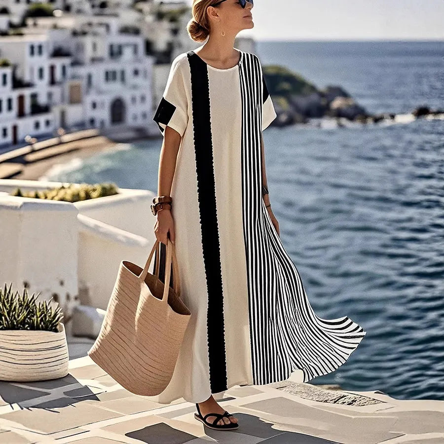 Striped Maxi T-Shirt Dress