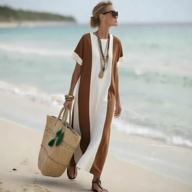 Striped Maxi T-Shirt Dress