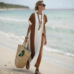 Striped Maxi T-Shirt Dress