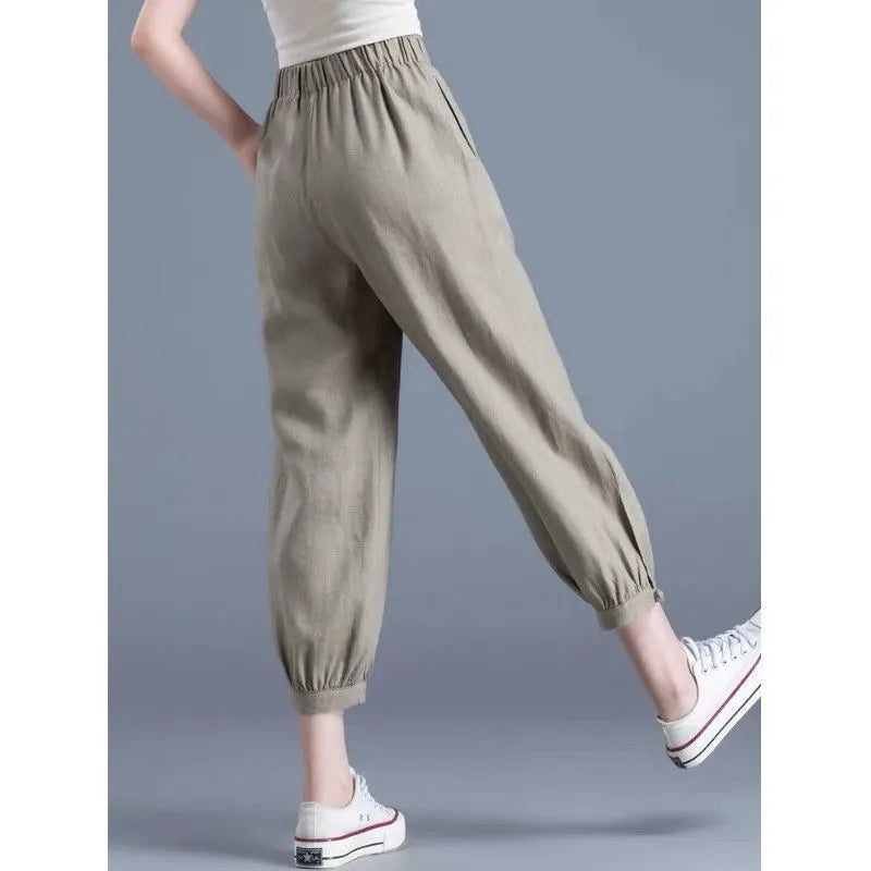 Loose Harem Cropped Casual Pants