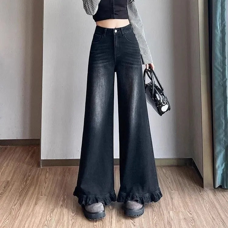 High Waist Wide Leg Jeans,