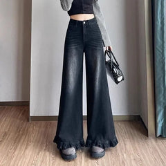 High Waist Wide Leg Jeans,