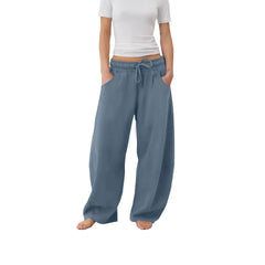 Mid Waist Drawstring Loose Sweatpants