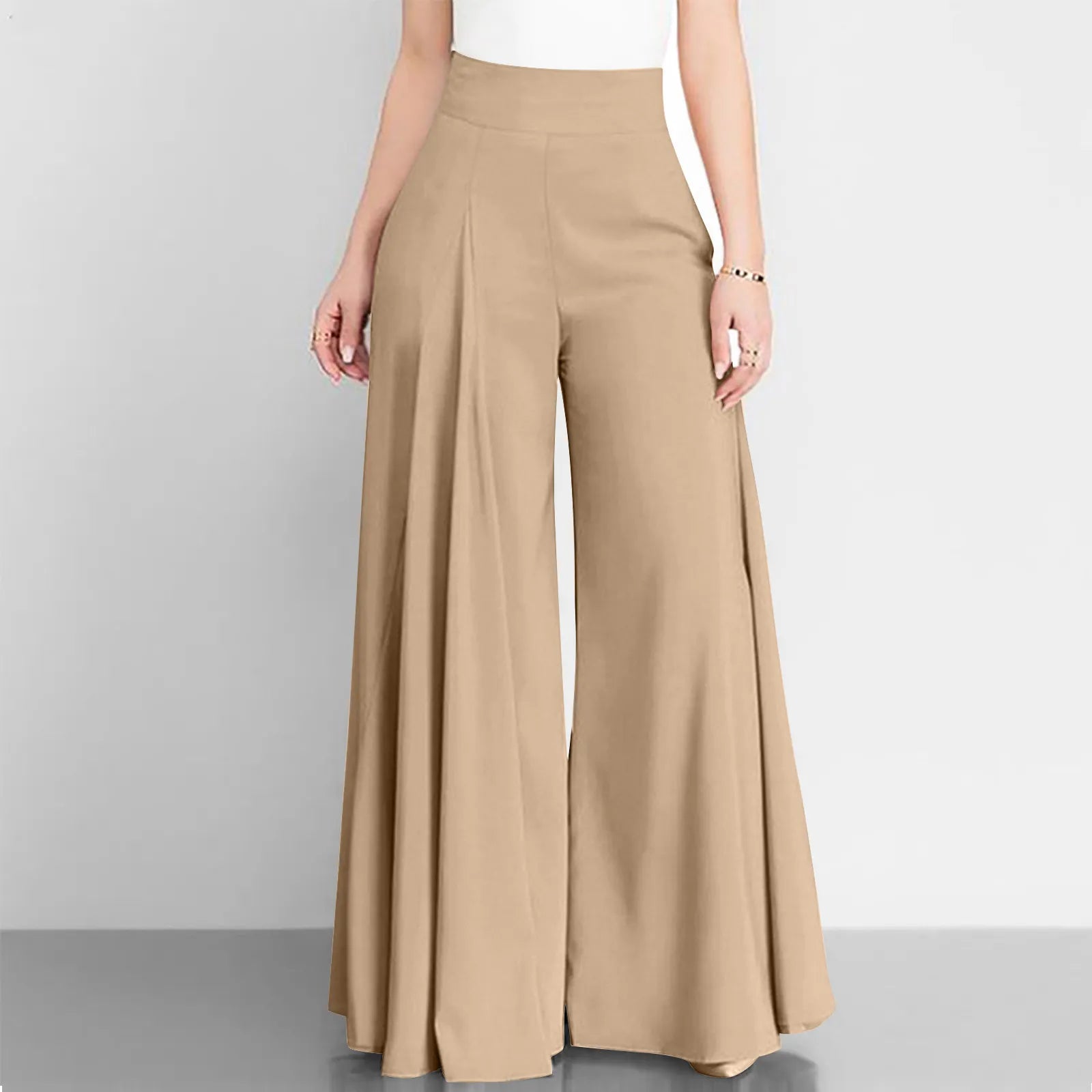 High Waisted Flowy Wide Leg Pants