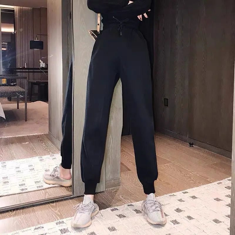 High Waist Solid Wide Leg Casual Denim Jeans