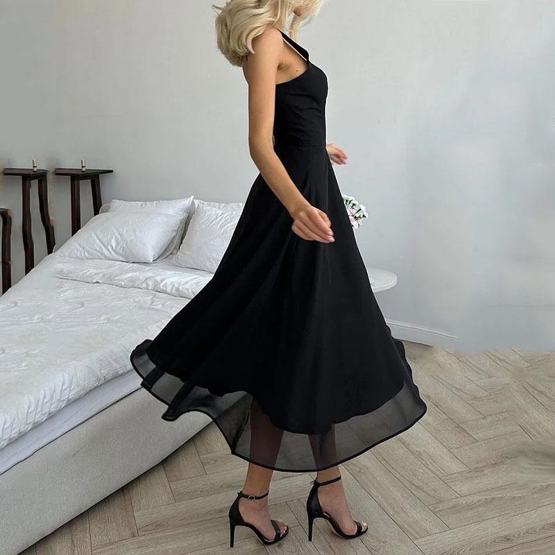 Spaghetti Strap Chiffon Maxi Dress