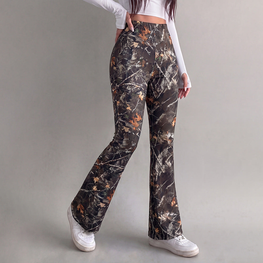 High-Waisted Flare Leg Pants