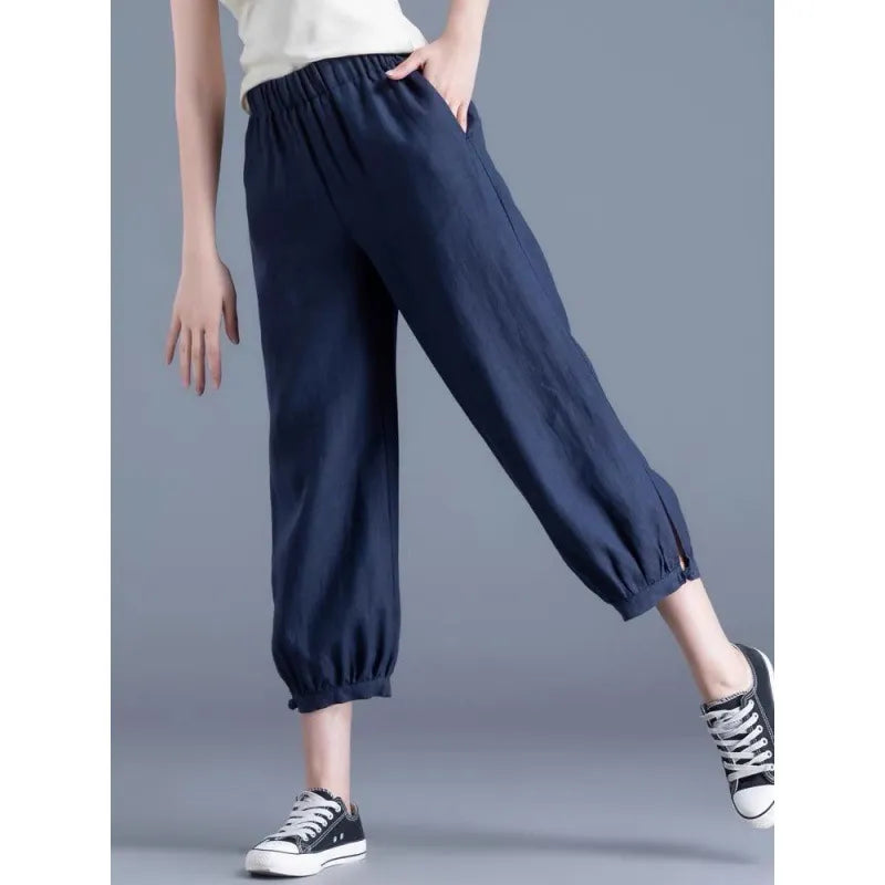 Loose Harem Cropped Casual Pants