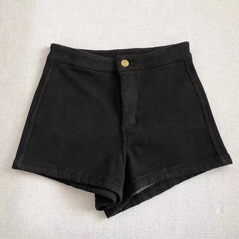 High Waist Washed Straight Leg Cropped Cigarette Jeans