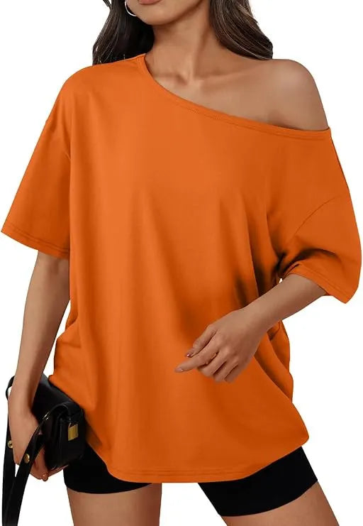 Off-Shoulder Oversized T-Shirt