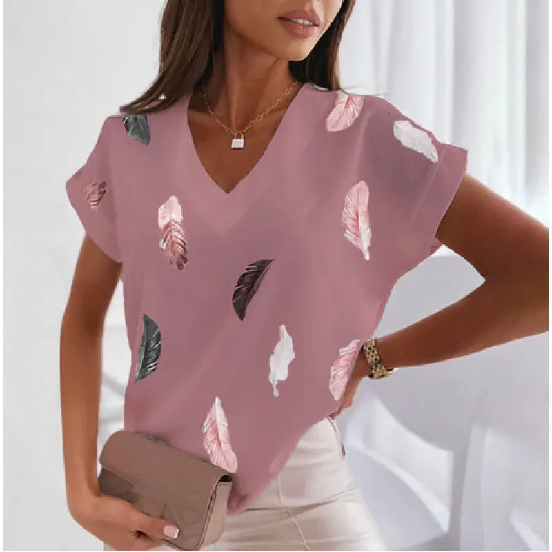 3D Print Casual Short Sleeve T-Shirt