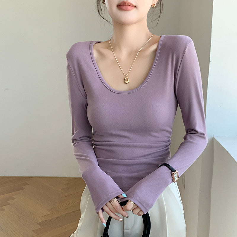 U-Neck Long Sleeve Top
