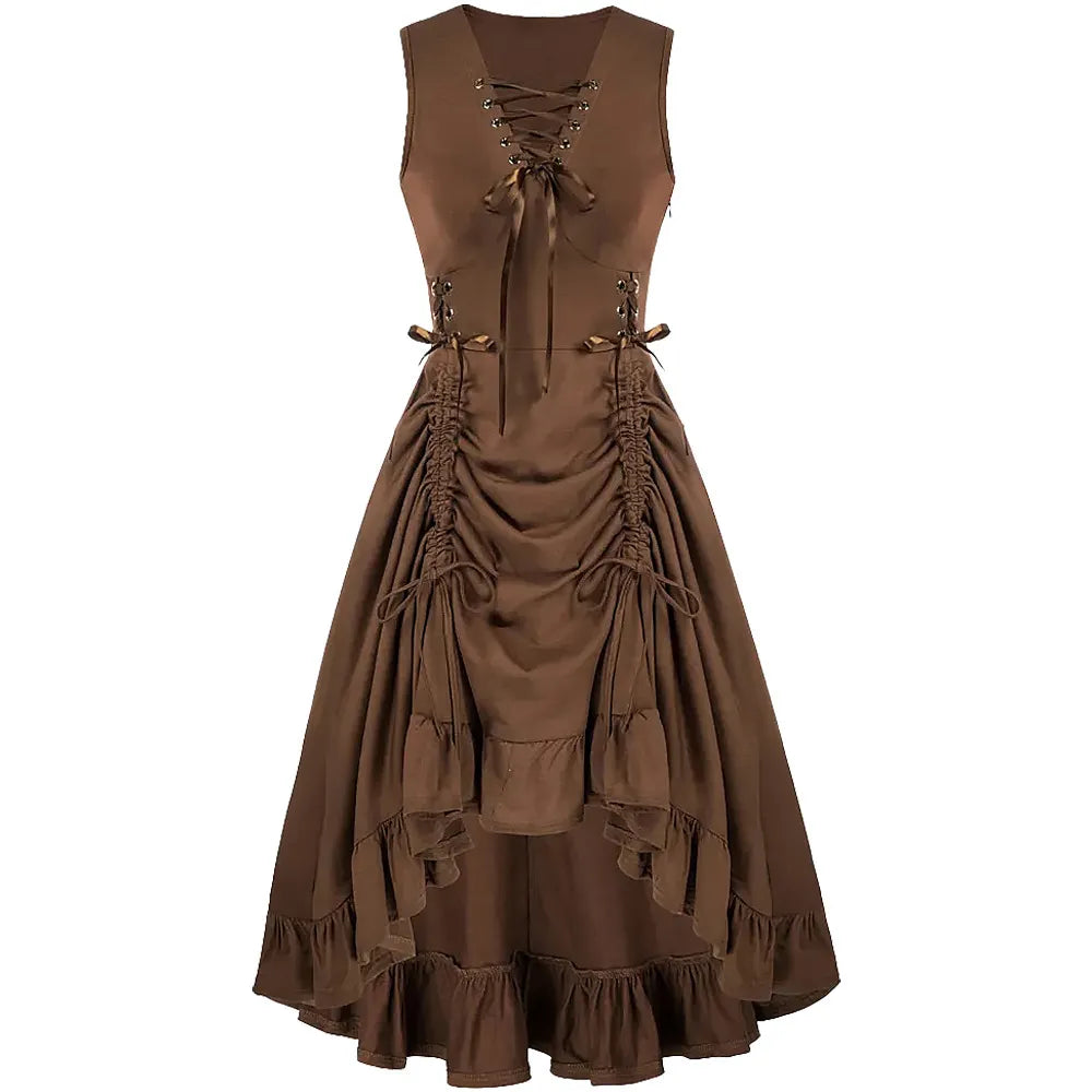 Gothic Corset Lace-Up Dress