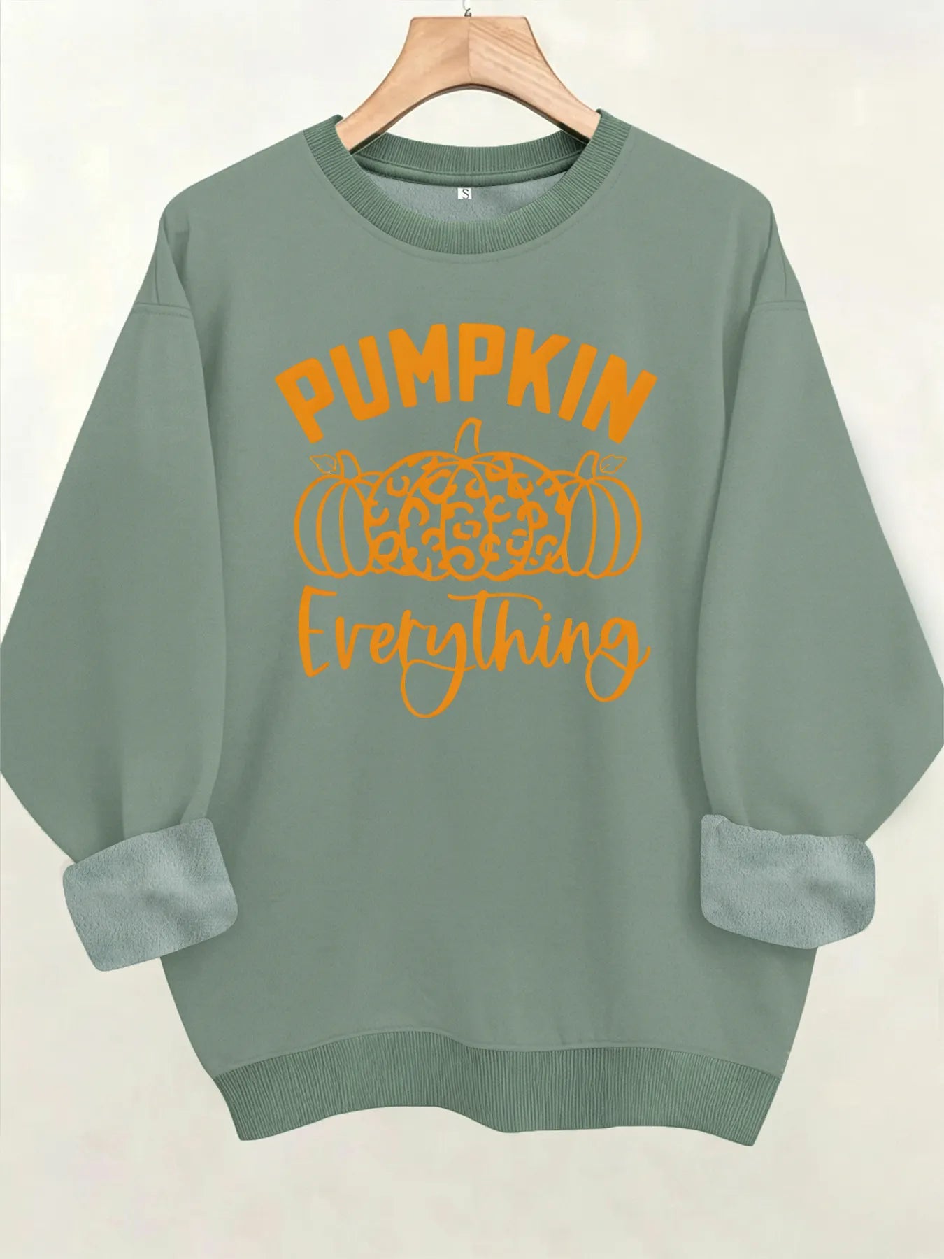 Halloween Pumpkin Letter Graphic Sweatshirt