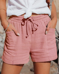 High Waist Wide Leg Casual Shorts