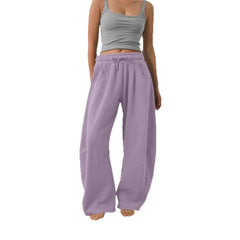 Mid Waist Drawstring Loose Sweatpants