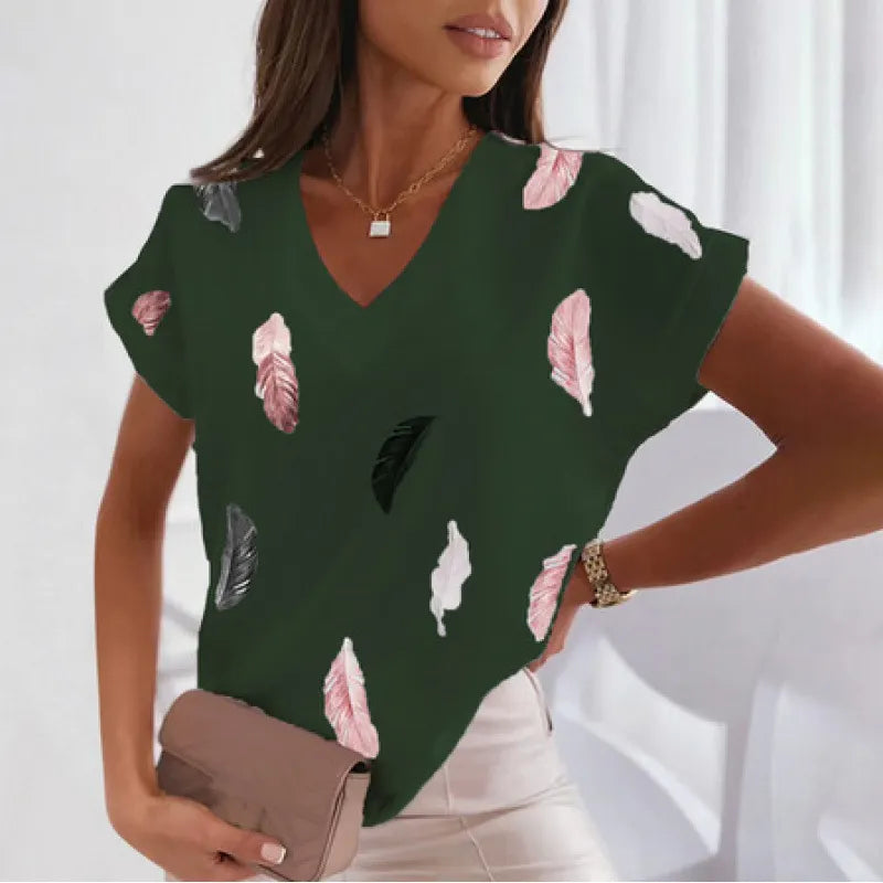 3D Print Casual Short Sleeve T-Shirt