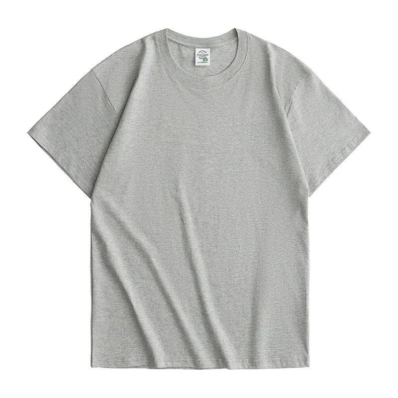 Basic Solid Crew Neck Loose Short Sleeve T-Shirt