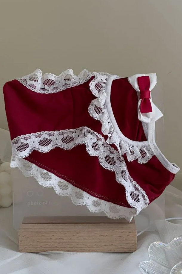 Hollow Bowknot Underpant Brief Panty